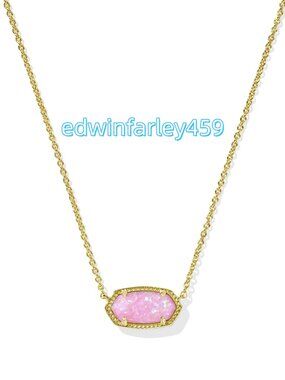 Elisa Gold Short Pendant Necklace